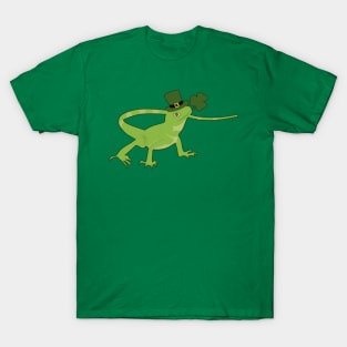 Gecko Funny St Patricks Day Shamrock T-Shirt